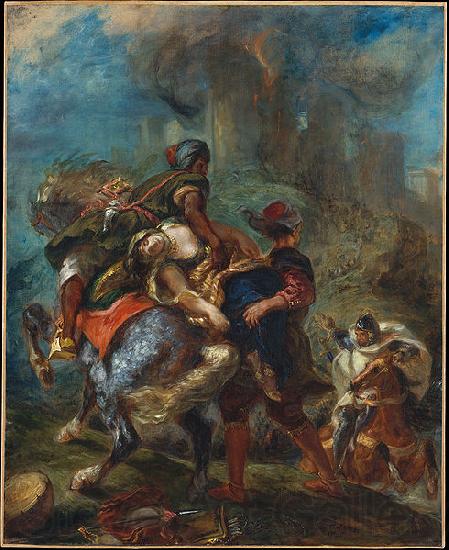 Eugene Delacroix Abduction of Rebecca France oil painting art